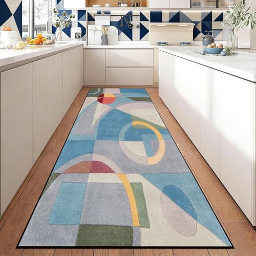 Alfombra de pasillo 60x135 cm lavable y antideslizante para cocina y entrada 4