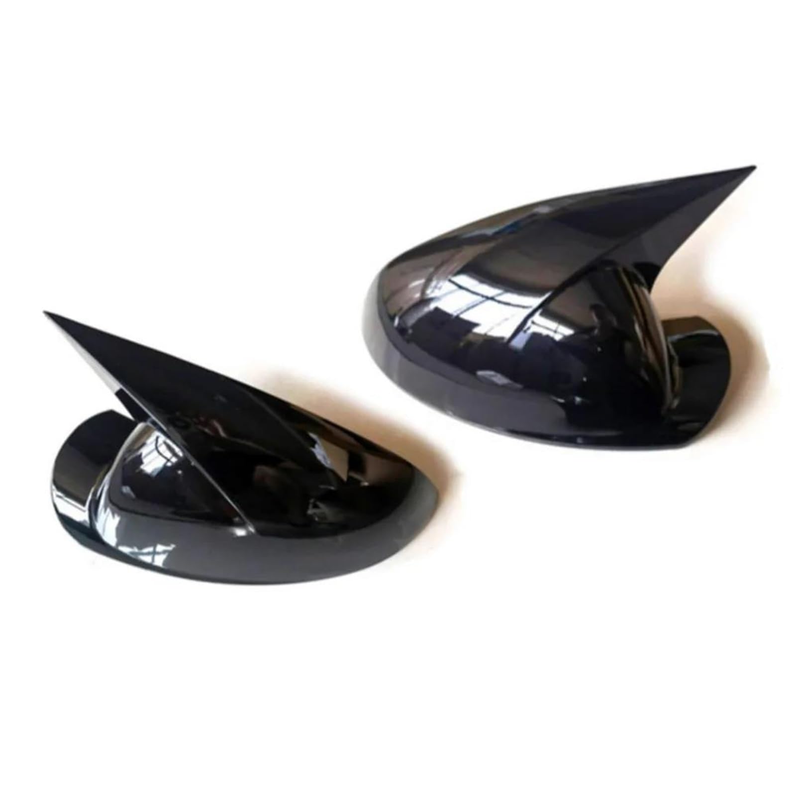 for Buick for Regal 2008-2016 ABS Rearview Side Mirror Cover Wing Cap Door Trim Adhesive Sticker Car Wing Mirror Covers(Gloss Black)