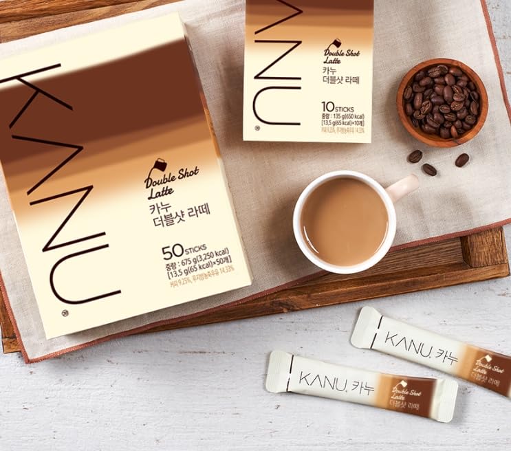Kanu coffee Double Shot Latte, 50 Sticks