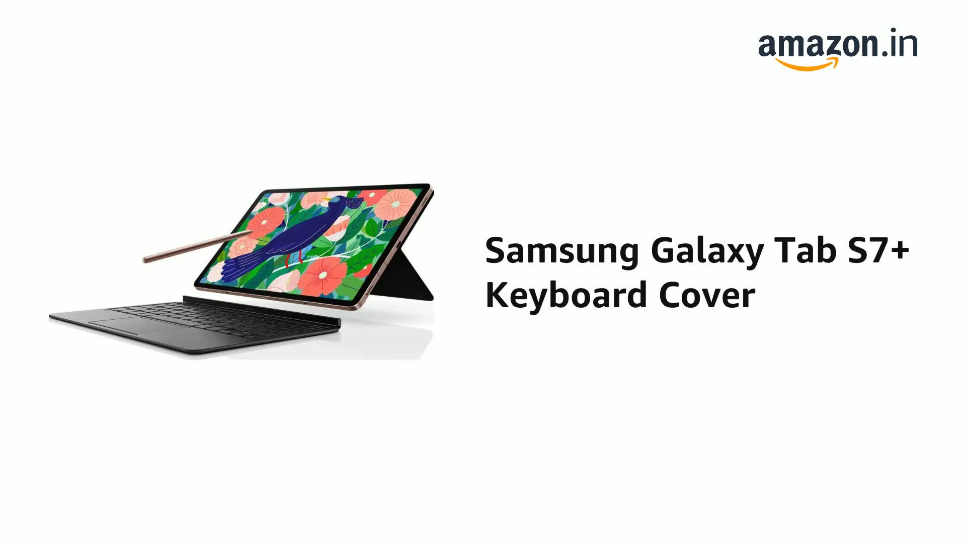 Galaxy Tab S7+ Keyboard Cover (Black) - Buy Galaxy Tab S7+