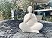 Meditating Fat Lady Statue – 3D Printed Zen Woman Figurine – Plus Size Yoga Lady Decor – PLA Meditation Sculpture for Shelf, Desk, Spa, Office, Yoga Room, Body Positivity Gift