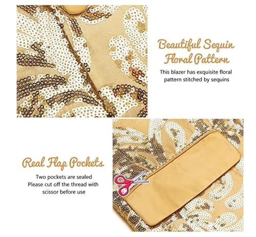 Mens Wedding Sequin Blazer Christmas Tuxedo Shiny Suit Jacket for Men Party3