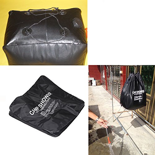 Saco de banho, Andoer Saco de chuveiro externo portátil, chuveiro de acampamento, banheira, saco de