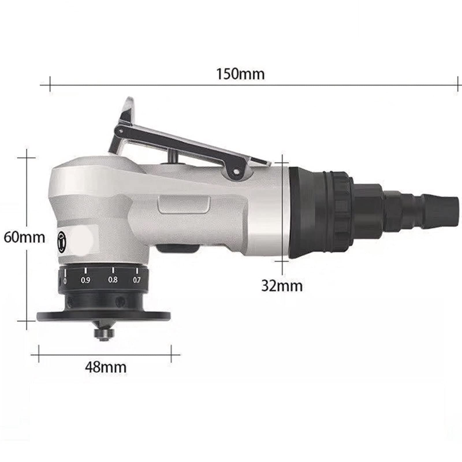 Fresadora de Madera Rebajadora Eléctrica, 1 Juego de máquina de biselado neumático, máquina de corte de biselado manual de arco de 45 grados for recorte y desbarbado de Metal para la Decoración de Bri