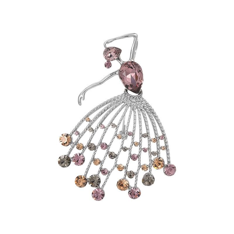 Image of Fashion Brooch for Women Pearl Rhinestones Brooch Pin Elegant Lapel Pin Jewelry Mother's Day Gift for Wife Mom Lover