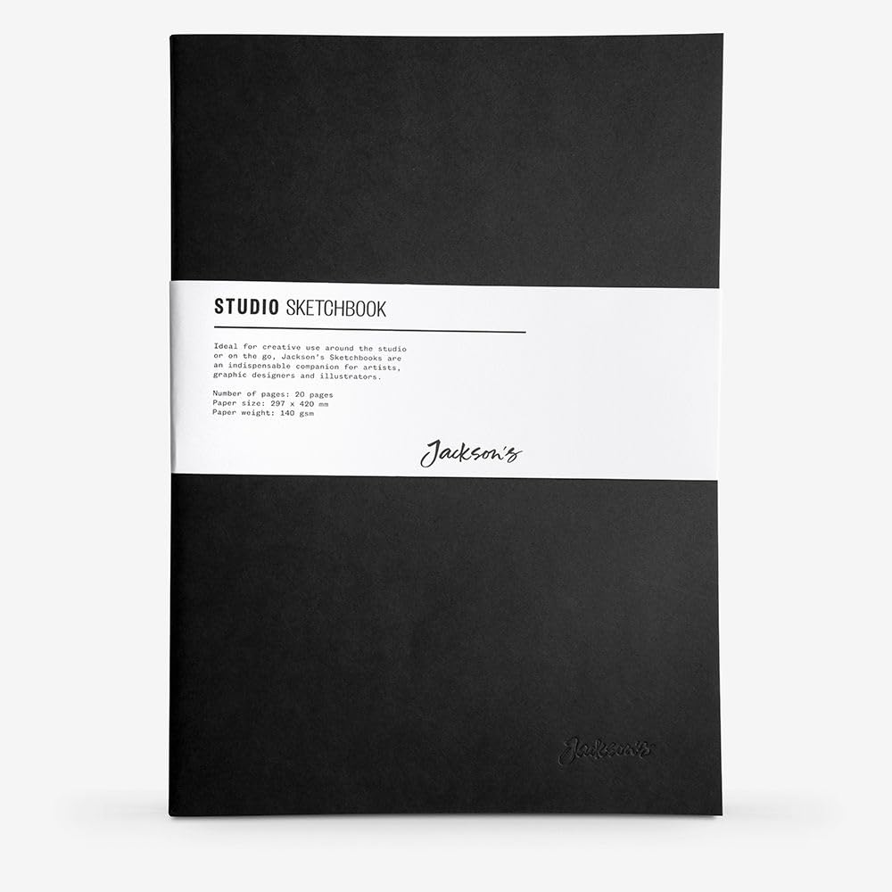Jackson's White Studio Sketchbook Fsc Paper A3 Portrait 140Gsm 40 Pages For Drawing