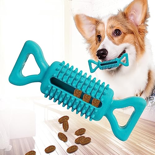 BSITSSS 2 Pz Giochi per Cani Indistruttibile da Masticare,Giochi Cane Resistenti,gioco cane interattivo, Durevole e Non-Tossico Pulisce i Denti Cane Giocattoli in Gomma per Piccoli Medio Grande Cani
