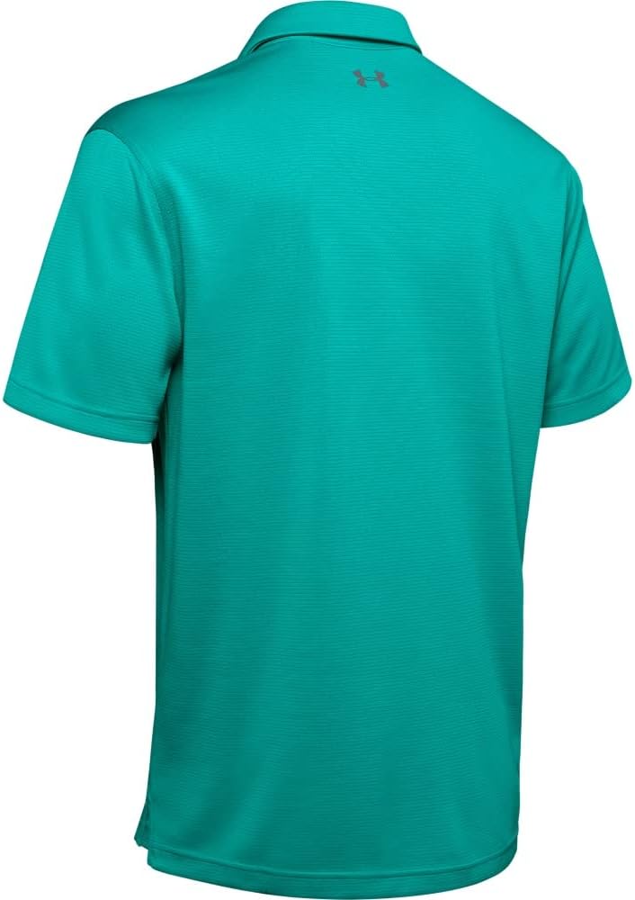 Under Armour Men's Tech Golf Polo Teal Rush (454)/Pitch Gray Small