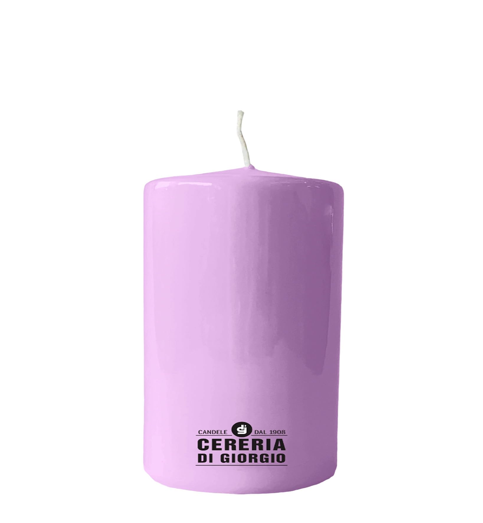 Candle Diameter 7 cm Height 10 cm - Powder Purple