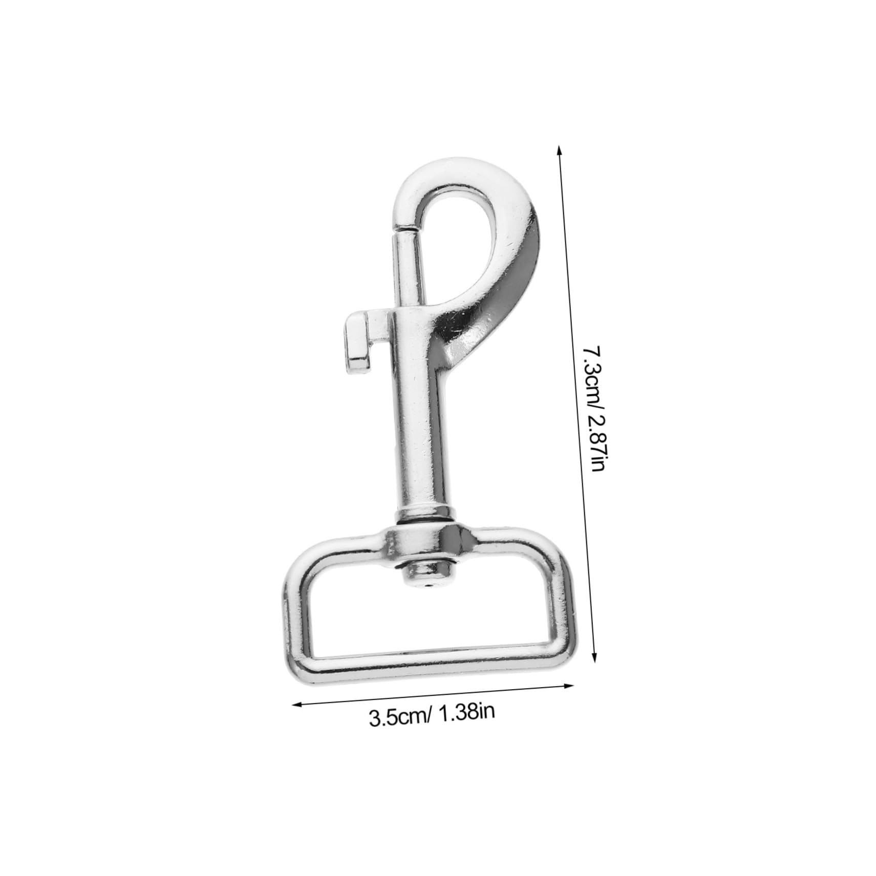 SUPVOX 10pcs Heavy Duty Leash Swivel Snap Hooks Bolt Snaps for Dog Leashes Key Chains and Pet Accessories Easy to Use High-Strength Material