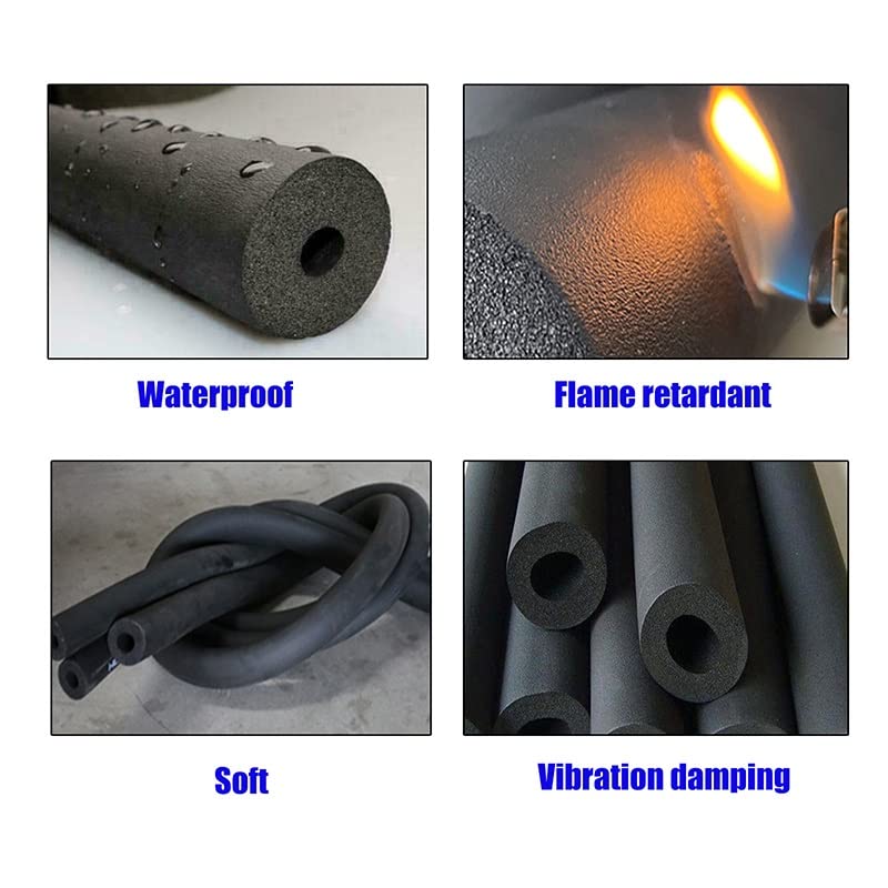Pijpisolatie 25, 43, 63, 90 Mm Holle Pijpafdekking, Pijpwikkel For Industriële Pijpisolatie, Vorstbescherming, Waterbestendig, Schuimbuis Gebruikt In Gitaarstandaardhals (Maat : 20mmx15mmx1.8m