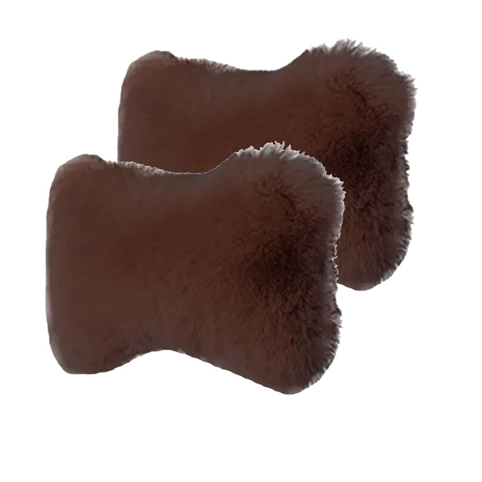 JKELPV Car Seat Pillow 1Pc Winter Car Neck Pillow Plush Car Seat Neck Rest Comfort Warmth Interior Accessories Headrest Pillow