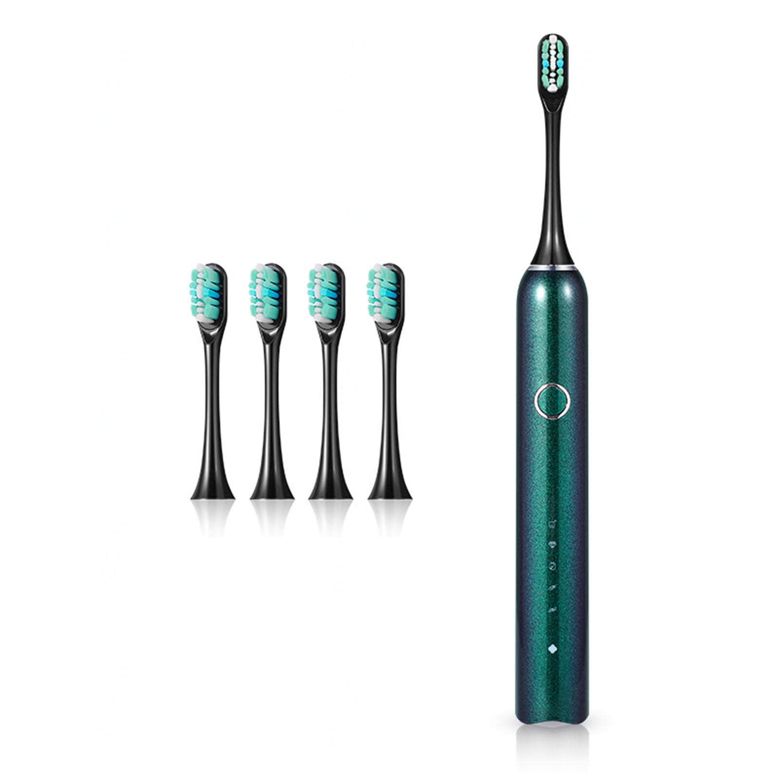 Spazzolino Elettrico per Adulti con 4 testine Ricaricabili Smart 5 Speed Timer Ipx7 Spazzolino Elettrico Impermeabile,C
