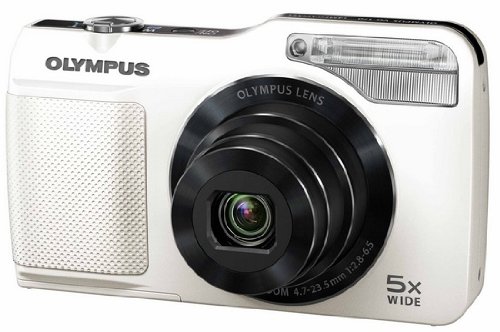 OLYMPUS デジタルカメラ VG-170 ホワイト 1400万画素 光学5倍ズーム 15m強力フラッシュ ハイビジョンムービー 3.0型LCD 広角26mm VG-170 WHT