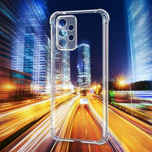 Image of BOXXO Flexible Back Cover for Samsung Galaxy A33 5G | Back Cover Transparent Clear Shockproof Case Four Corner Protection | Slim Protective Mobile Phone Cover for Samsung Galaxy A33 5G
