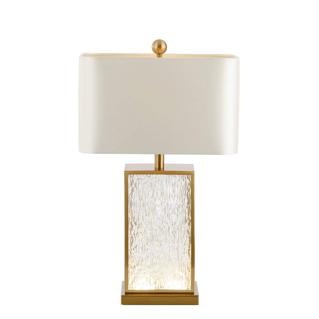 Lampa Stołowa Postmodernistyczne kreatywne lampy stołowe światło luksusowa szklana lampa nocna do sypialni salon Sztuka stolika dekoracyjna lampa Lampka Nocna do Salonu (Color : Glass table lamps)