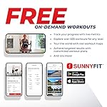 Sunny Health & Fitness Elliptical Exercise Machine, Silent Elliptical Training with Pulse Sensor, Adjustable Resistance and Long Stride Fully Body Workout, SunnyFit App Access with Optional Bluetooth - Image 2