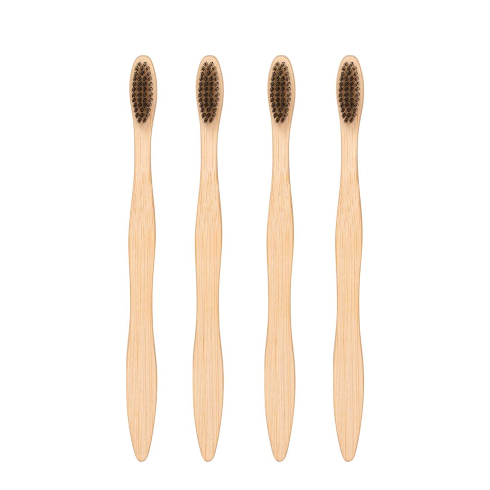 Adviah Bamboo Toothbrushes | BPA Free, Eco-Friendly, Natural Bamboo Toothbrush with Ulta Soft Bamboo Bristles | Biodegradable, Compostable & Wooden Toothbrushes (Pack of 4) (B0DBQV72WH) Amazon Price History, Amazon Price Tracker