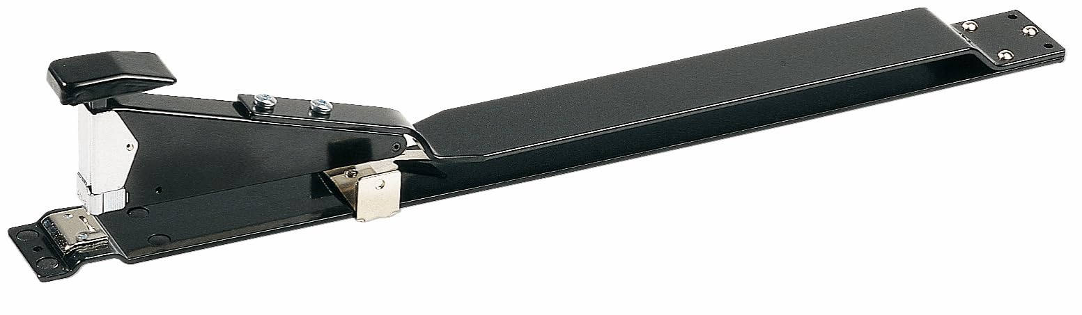 Rapid HD12 Classic, Cucitrice a braccio lungo da 40 cm, Capacità 40 fogli, Spillatrice professionale in acciaio ad alta capacità K2, Caricamento anteriore, Punti 24/8+, Nero, 10300218
