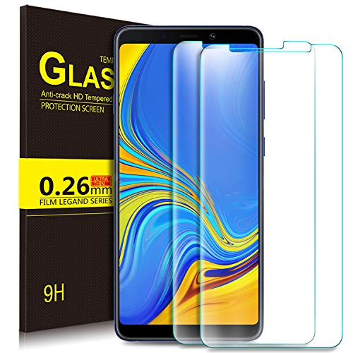 KuGi. Samsung Galaxy A9 2018 Protector de Pantalla, Samsung Galaxy A9 2018 Cristal Templado [9H Dureza] [Alta Definicion] Protector de Pantalla para Samsung Galaxy A9 2018 (Paquete de 2)