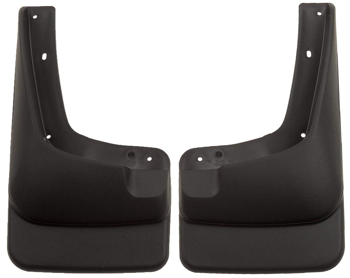 husky liners - front mud guards | 2000-2005 ford excursion, 1699-2007 ford f250/350 w/o fender flares, front set - black, 2 pc | 56401