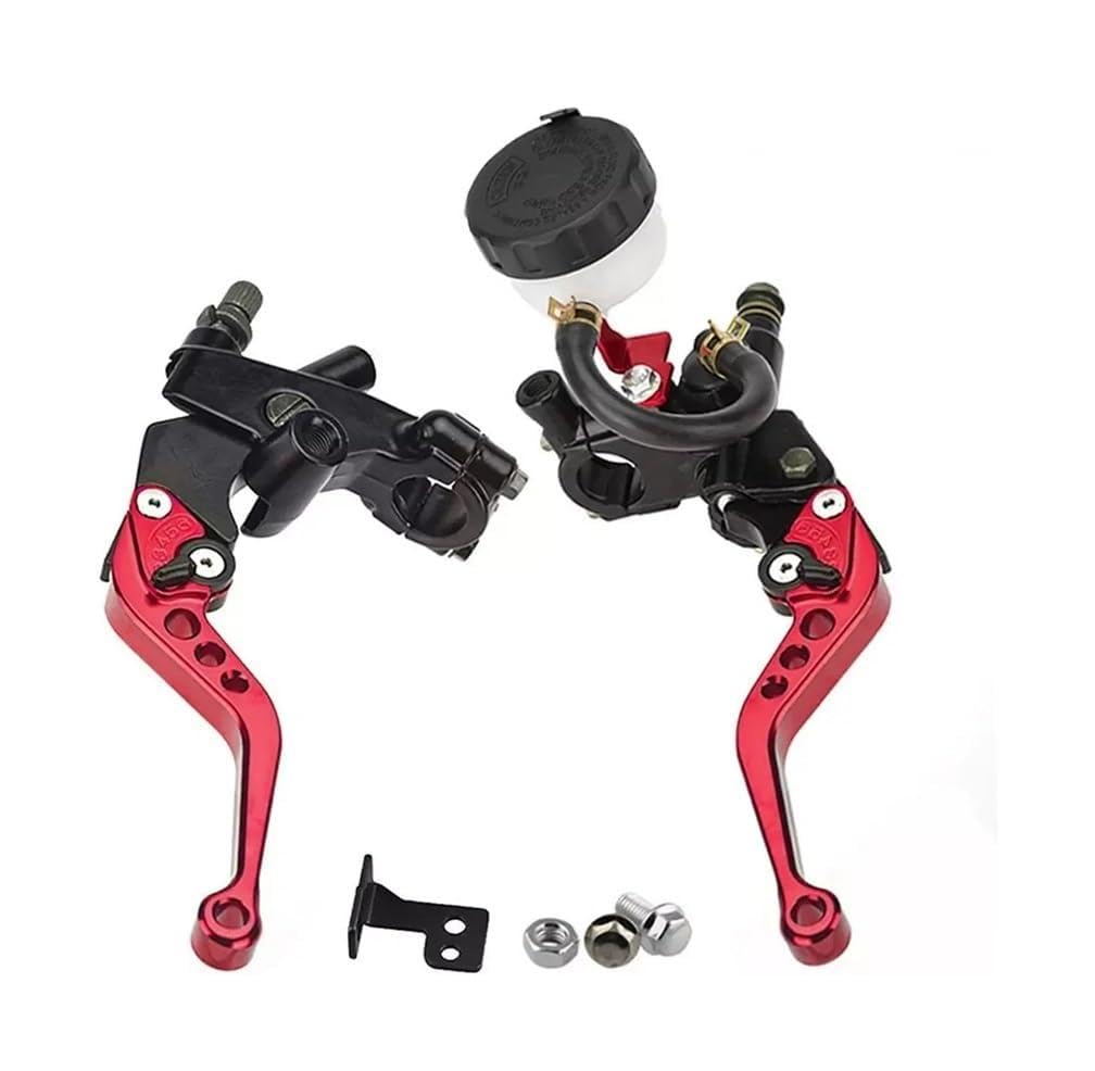 NHGFdfs Motorcycle Clutch Brake Lever Universal CNC Motorcycle Adjustable Clutch Brake Master Cylinder Reservoir Levers Kit for Ya&maha 7/8" 22mm Handlebar