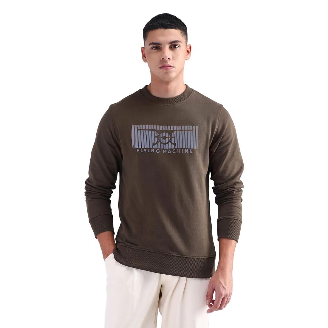 flying machine Men's Regular Fit Sweatshirt| Printed-picture-16