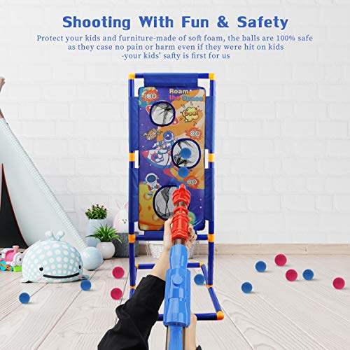 CS COSDDI Shooting Game Toys - Toy Foam Blasters & Guns - 2pcs Popper Air Guns with Shooting Target for Boys Toys Age 6,7,8,9,10+ Years Olds - Thumbnail 6