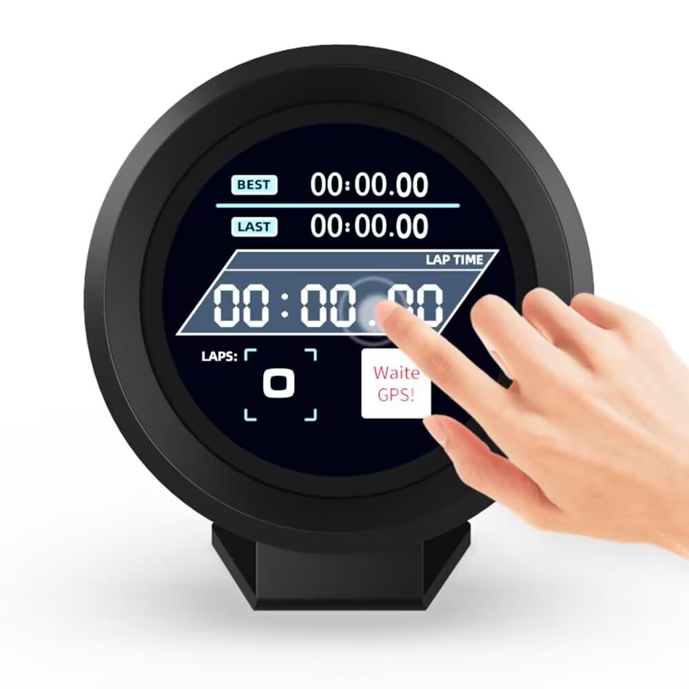 Touch GPS Lap Timer and Data Recorder Compass Car Speedometer Racing Dashboard Multifunction Kit