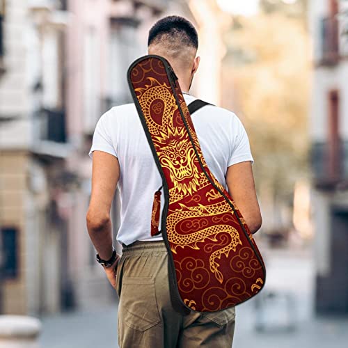 Housse pour ukulélé – Dragon chinois rouge doré – Rembourrage en éponge de 10 mm d’épaisseur – 53,3 cm – Avec sangles… - Les Beatles, Paul McCartney, John Lennon, RIngo Starr, George Harrison Housse pour ukulélé - Dragon chinois rouge doré - Rembourrage en éponge de 10 mm d'épaisseur - 53,3 cm - Avec sangles… – Image 6
