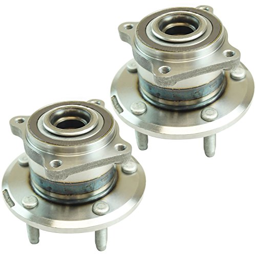 Image of TRQ Rear Left and Right Wheel Bearing and Hub Assembly Set 2 Piece Compatible with 2011-2012 Chevrolet Volt 2012 Buick Verano