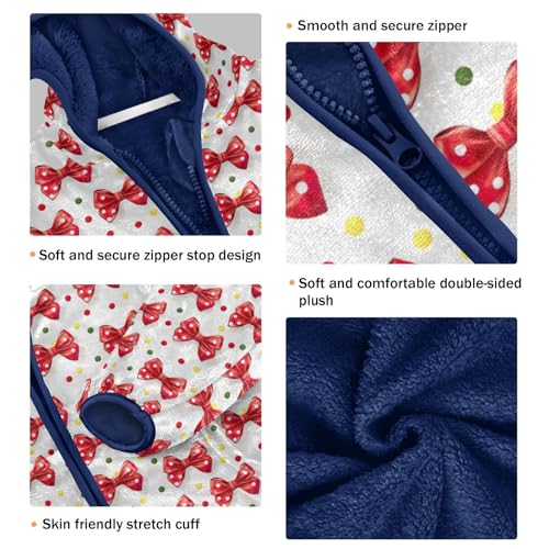 Bows Boys Fleece Coat,Children's Zip-Up Hoodie Jacket,Baby Warm Fashion Outerwear 3-10T,A1132613