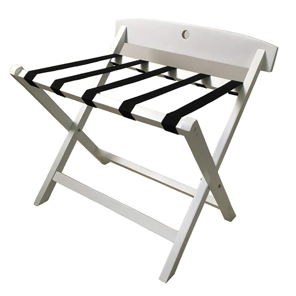 MSHGSKU Luggage Racks Luggage Racks,Folding Luggage Rack With Backrest,Hotel Bedroom Suitcase Support,Travel Bag Holder,Wooden Luggage Storage Racks,A4