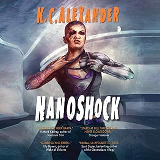 Nanoshock Audiolibro Por K C Alexander arte de portada