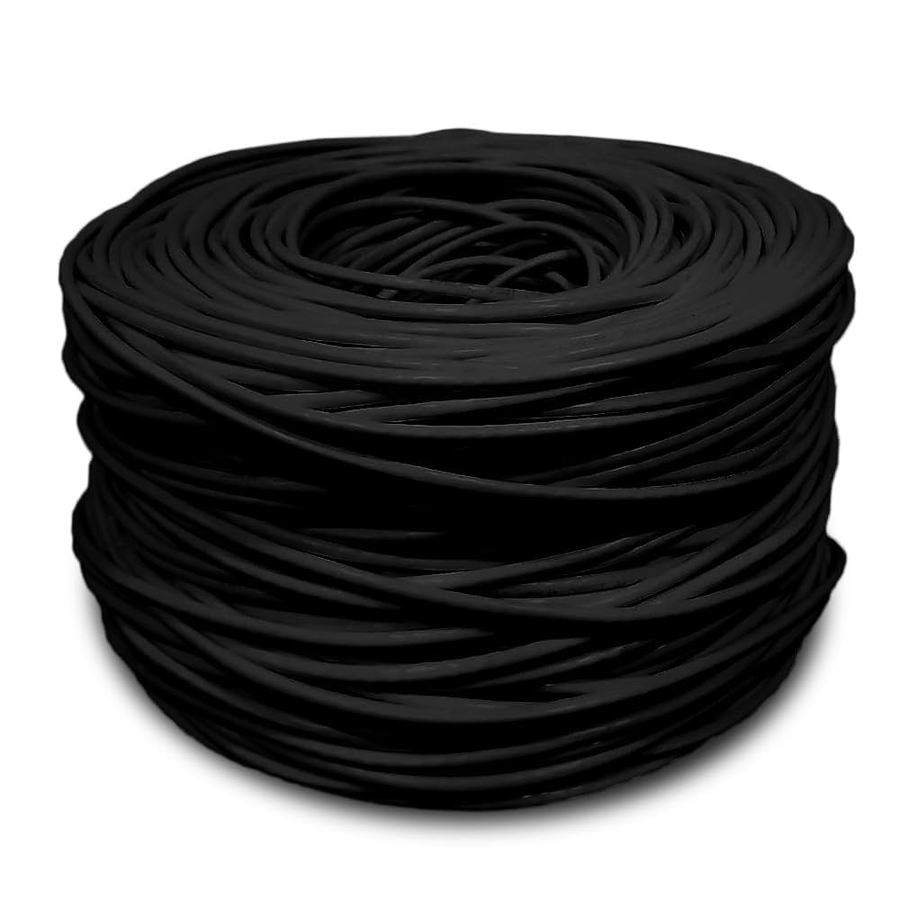 CAT5E S-ScTP 24AWG ケーブル 黒 Amazon.com: Dripstone CAT5e 4/UTP Ethernet LAN Cable 24AWG