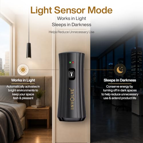 Image of Involve Luxe Automatic Air Freshener Kit (Machine + Refill) | Ocean Fragrance | Premium Room Freshener with Adjustable Spray Control | Long-Lasting for Home & Office | Up to 2200 Sprays | 225ml