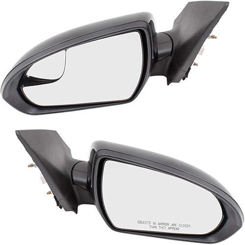 Brock - Juego de pares de espejos retrovisores eléctricos calefactados compatibles con Elantra Sedan US 87610-F3060 87621-F3000