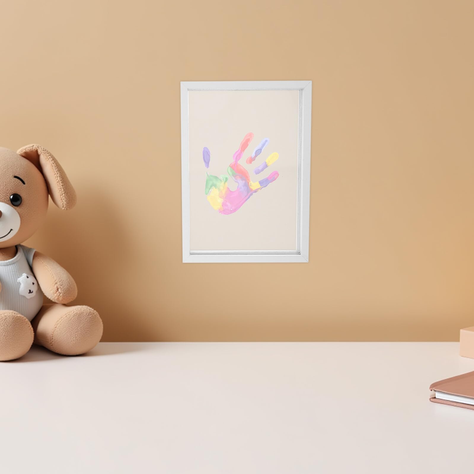 Ciieeo Kit Impronte Famiglia Cornice Legno Ricordo Kit Calchi Mani Cornice Foto Scatola Impronte Famiglia Ragazza