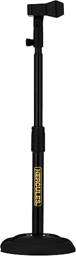 Miniatura 4 de Hercules Stands MS100B Soporte de micrófono recto de perfil bajo con base en H