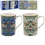 Lot de 2 mugs en boîte William Morris Strawberry Thief