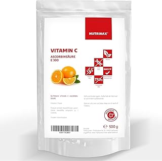 Gesponserte Anzeige – Ascorbinsäure Pulver | 500g | hochdosiertes Vitamin C-Pulver | vegan | ohne Füll- und Zusatzstoffe |...