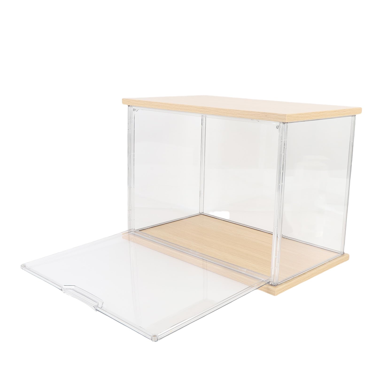 Topiky Witryna z Figurami Plastikowe Pudełko do Organizowania Lalek Pamiątki Figurki 14,3 X 8,7 X 10,7 Cala (YELLOW)