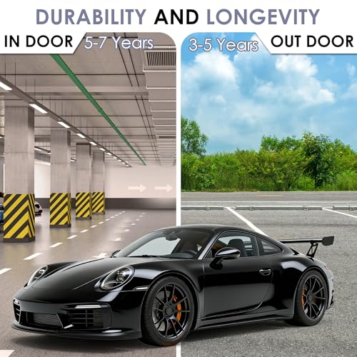Image of Car Wrap Vinyl, 5ft x 4.9ft Gloss Black Vinyl Wrap for Cars Body Protection, Scratch Resistance with Air Release Technology (Gloss Black)