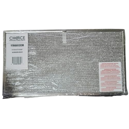 Choice Part Y706012 Aluminum Grease Range Vent Hood Filter for Whirlpool Jenn Air WPY706012