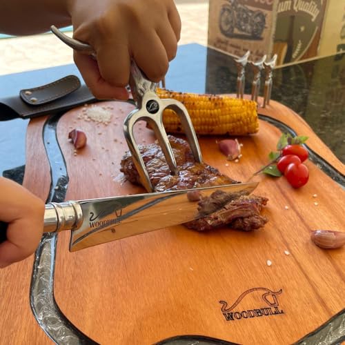 Kit Churrasco Artesanal Damascus BBQ