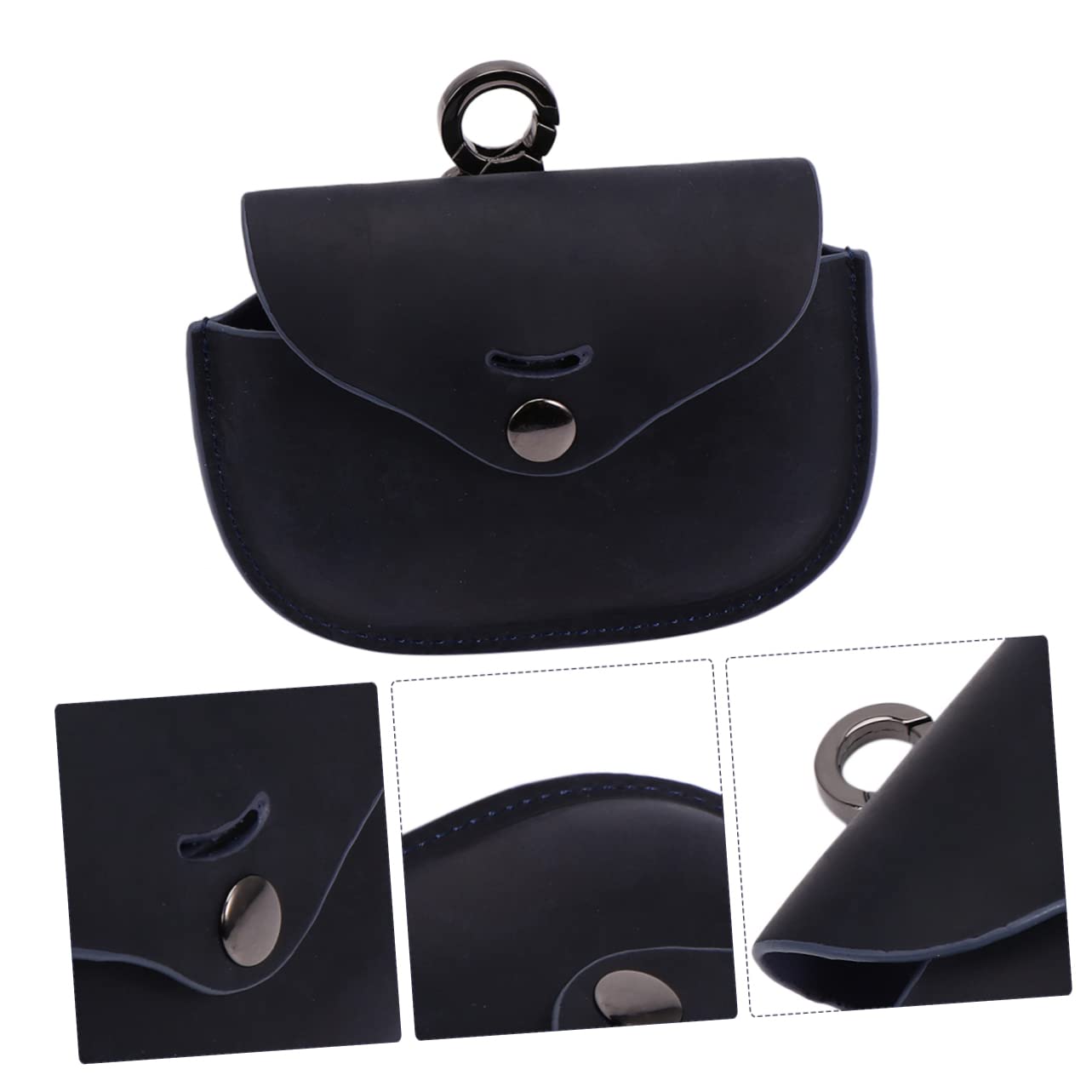 Uonlytech 2 Juegos Funda para Auriculares Inalámbricos Bolsas Organizadoras Maletas Bolsa Auriculares Organizador Auriculares Portátil Piel Genuina Estuche Protector
