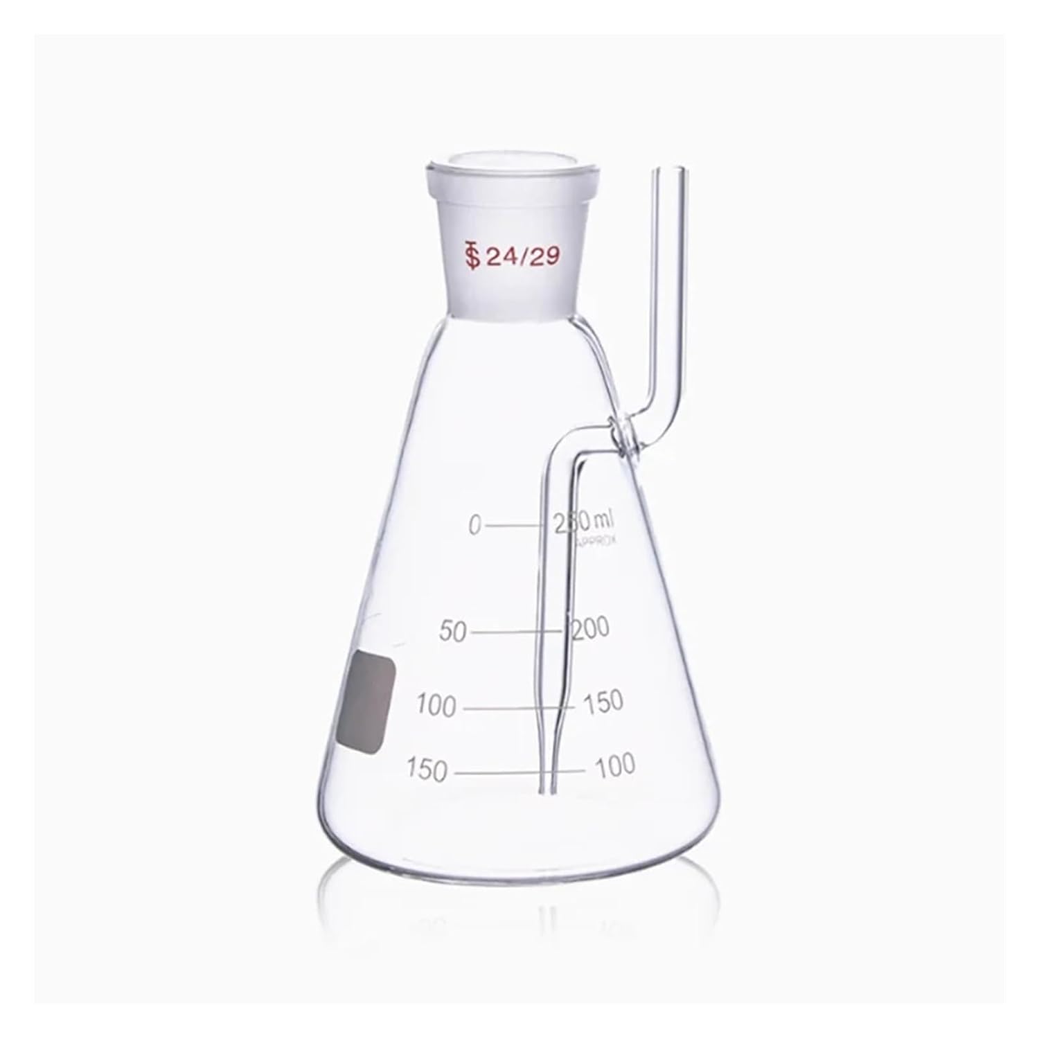 Distillation Flask for Precision Instrument Reflow Device Conical Flask Cannula Triangular Flask 250ml/500ml(250ml)