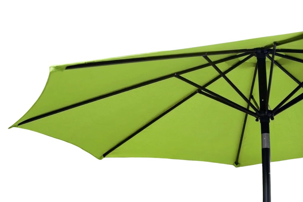 3m Aluminium Crank & Tilt Garden Parasol – Lime