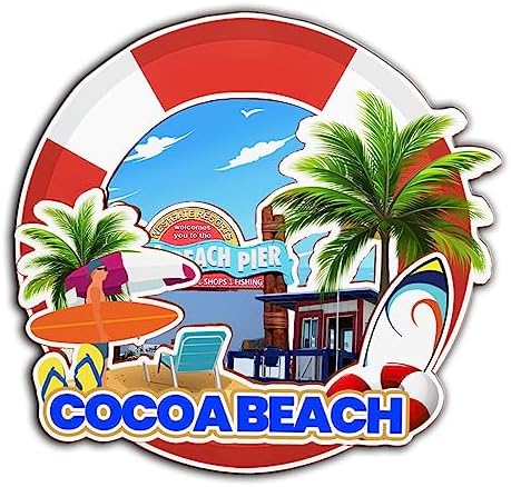 Cocoa Beach Florida USA Magnet Fridge Magnet Wooden 3D Landmarks Travel Collectible Souvenirs Decoration Handmade -2697 image 5