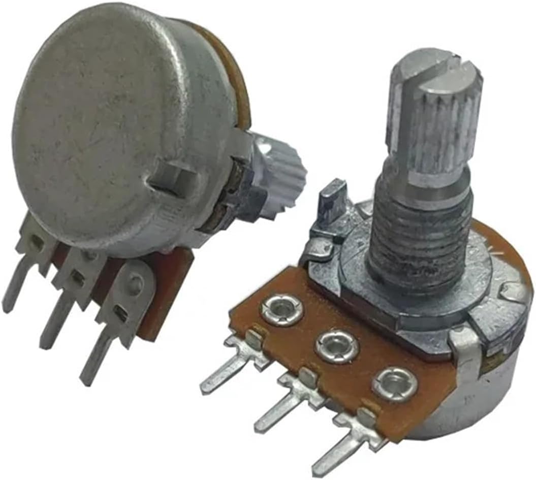 2pcs P160KN/WH148 Potentiometer Pot Single Joint Amplifier Pots B10K Rotate the Smooth Plum Shaft 15MM PC Panel Mount